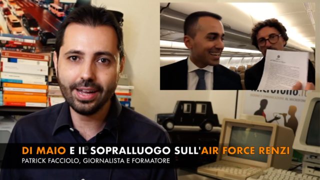 Luigi Di Maio e il sopralluogo sull’Air Force Renzi