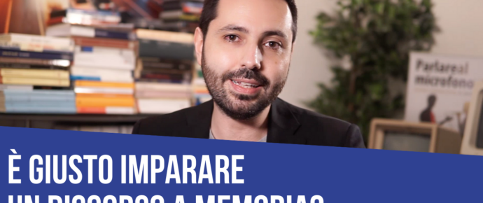 È giusto imparare un discorso a memoria?