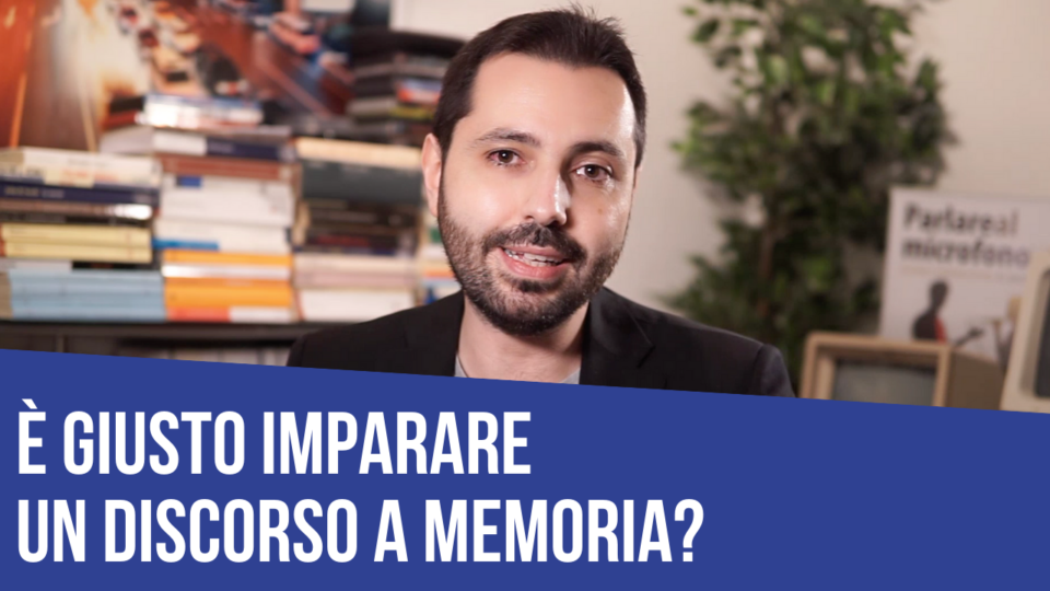 È giusto imparare un discorso a memoria?