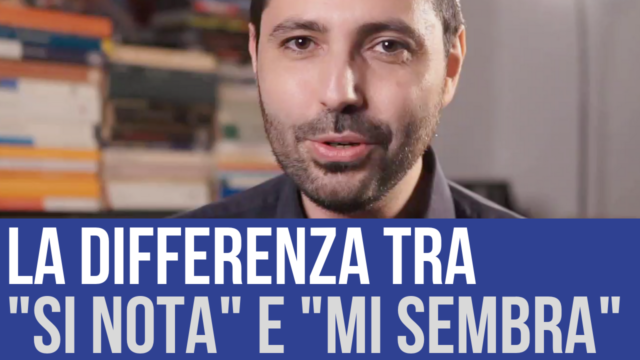 Commentare le nostre performance: la differenza tra “si nota” e “mi sembra”