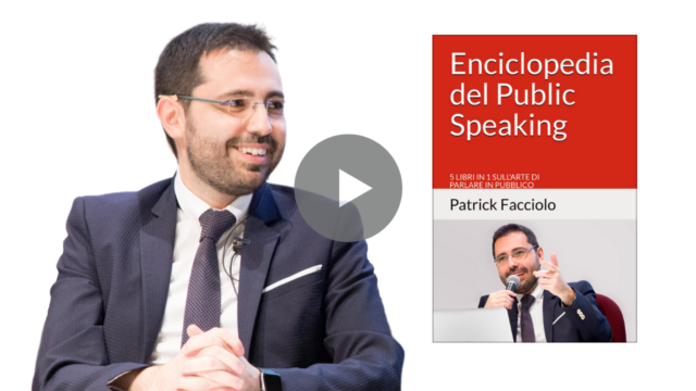 Libri: è uscito “Enciclopedia del Public Speaking”, la prima raccolta di Patrick Facciolo