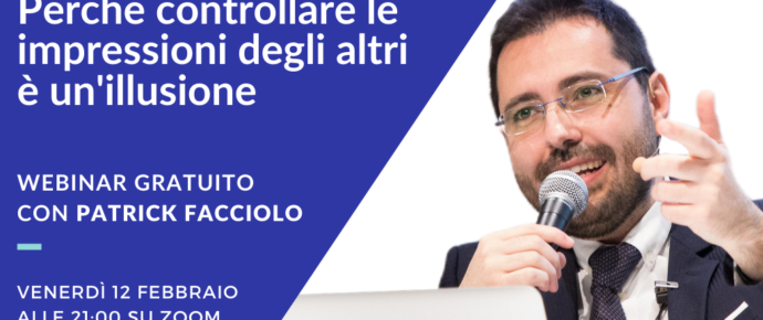 Ultimi posti disponibili per il webinar gratuito con Patrick Facciolo