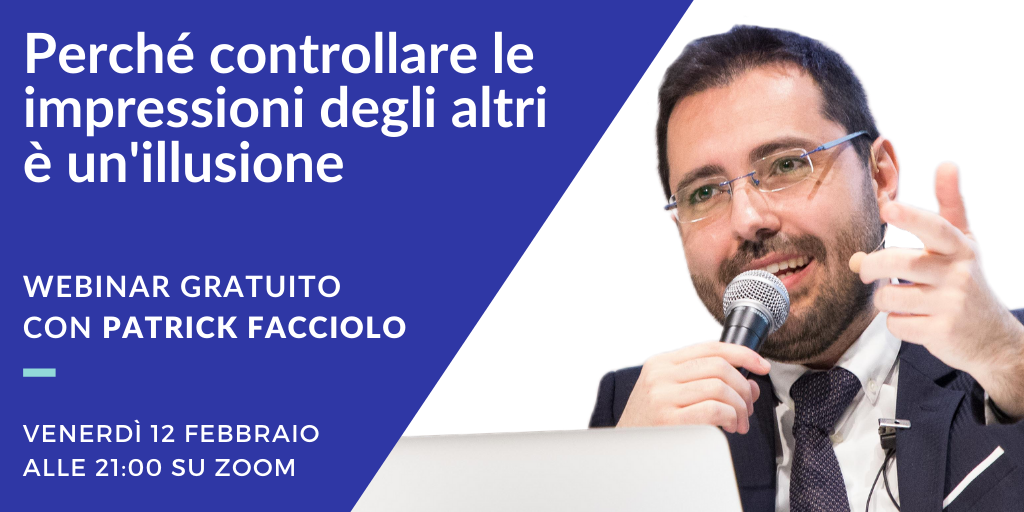 Ultimi posti disponibili per il webinar gratuito con Patrick Facciolo