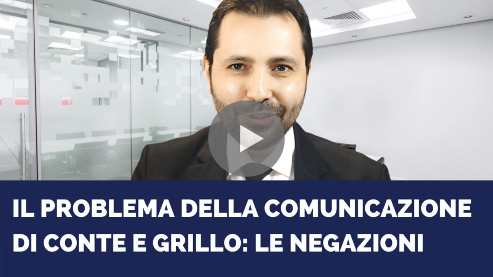 Il problema della comunicazione di Conte e Grillo: le negazioni