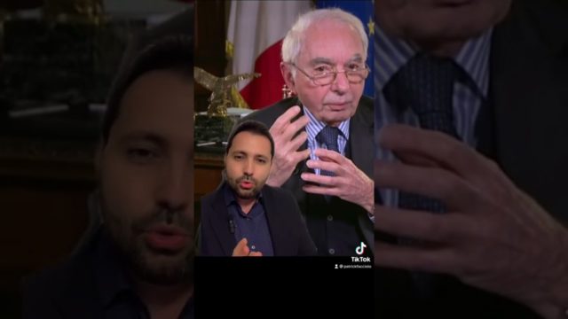 La gestualità di Giuliano Amato ospite di Giovanni Floris su La7