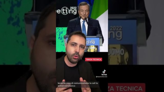 3 tecniche di comunicazione usate da Draghi al Meeting di Rimini