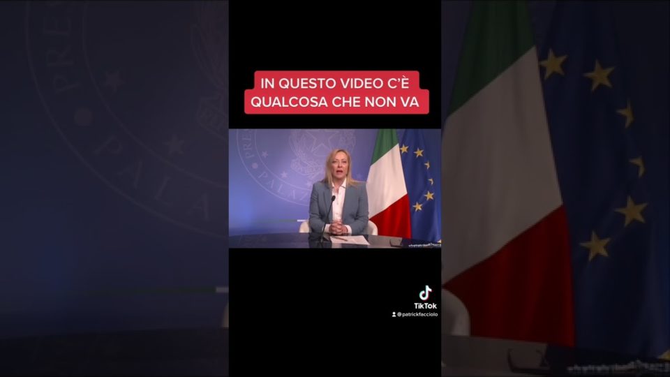 L’errore di inquadratura nel video di Giorgia Meloni rivolto ai sindaci