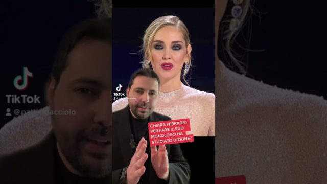 Chiara Ferragni ha studiato dizione per il suo monologo a Sanremo?