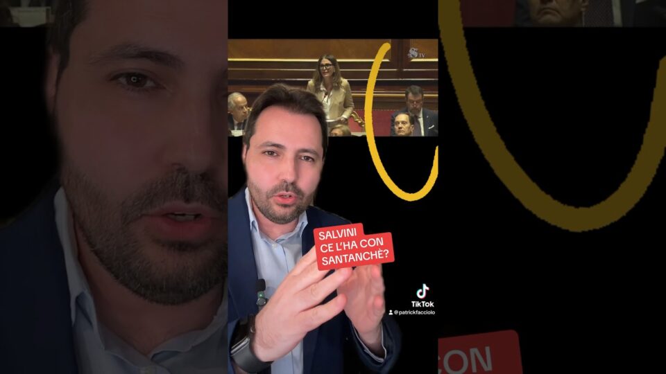 Analisi prossemica: Matteo Salvini mentre Daniela Santanchè parla in Senato