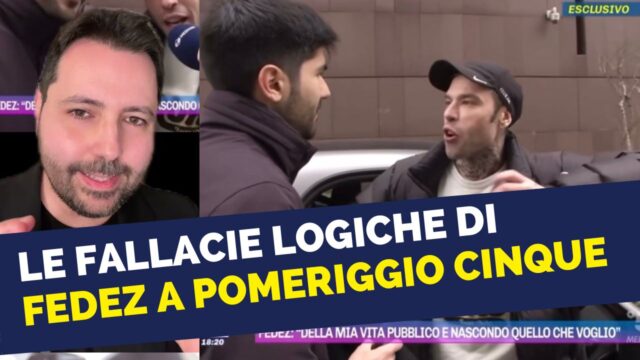 Fedez si lamenta delle fallacie logiche mentre le commette